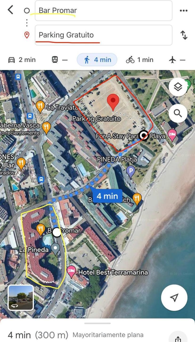 Estudio Con Vistas Al Mar Leilighet La Pineda Eksteriør bilde